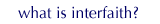 what is interfaith?